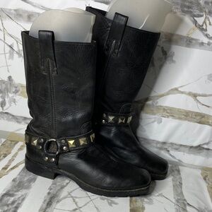 Frye Heath Studded Men’s Harness Boots